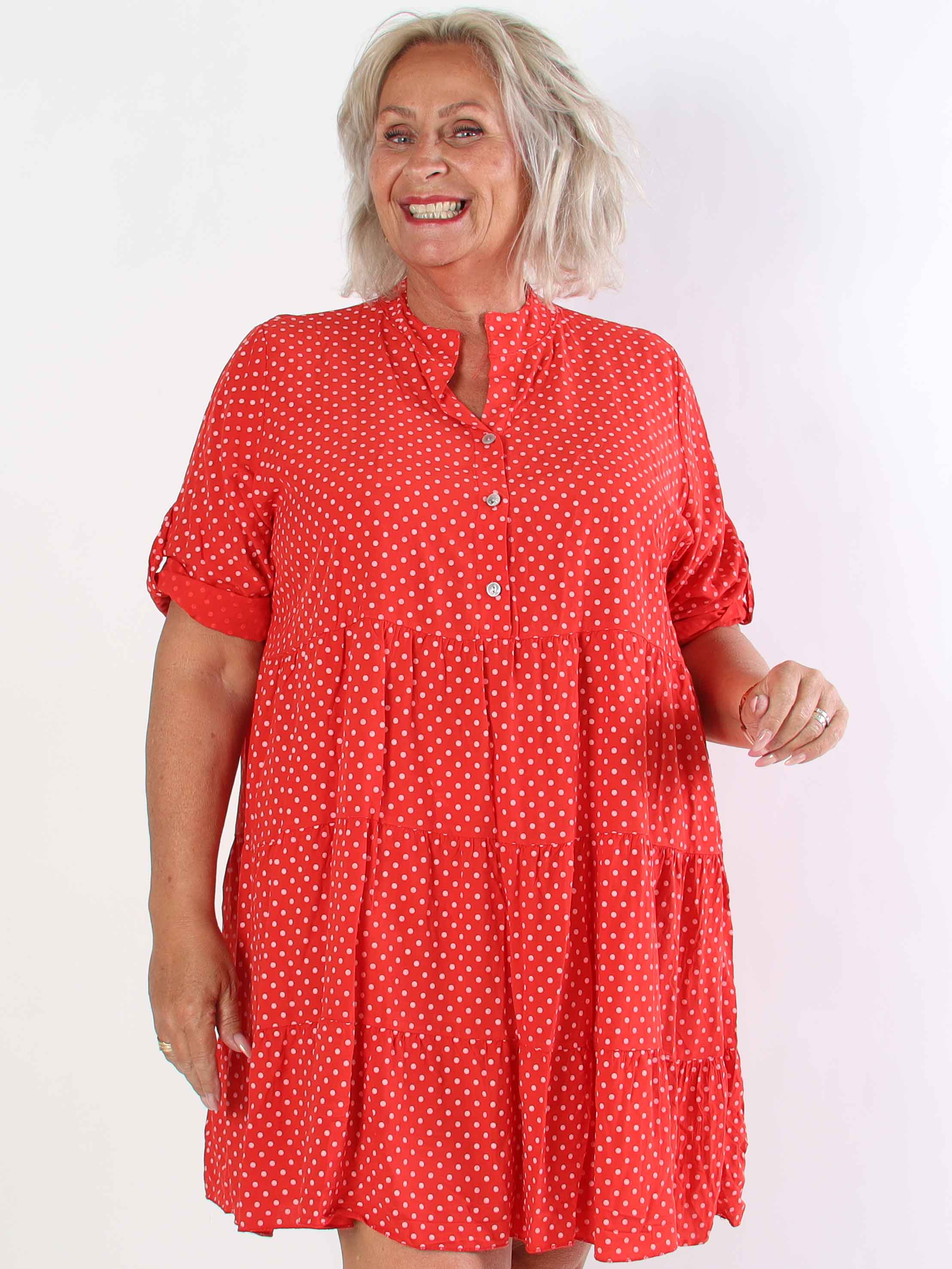 Dotti Short - Kort kjole med lag på lag look i viskose